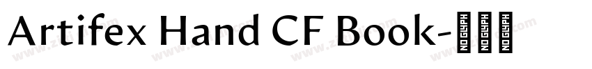 Artifex Hand CF Book字体转换